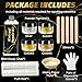 Kintsugi Repair Kit, Food Safe Gold & Silver Kintsugi Kit for Broken Ceramics, Glass, Jade and Sculptures, Japanese Art Craft with Gold Glue for Ceramics and Porcelain Repair Restoration