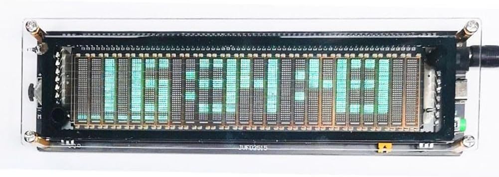 16-Segment Audio LED Display Kit, DIY Music Visualizer with Adjustable Brightness, 5V USB Powered for Home Audio Systems and PC Setups(A)