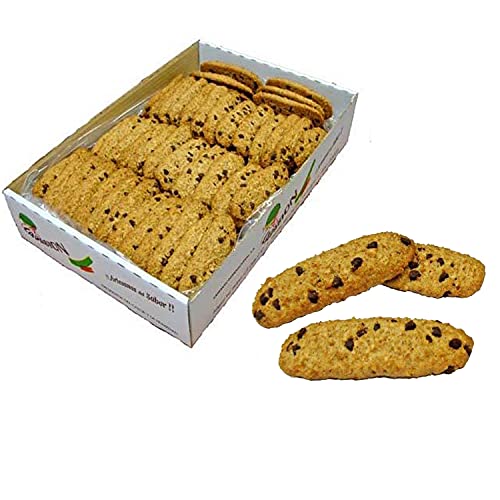 LAPASION - Bizcochos Crujientes Integral Es Con Chips De Chocolate | Lenguas Integrales |Sobaos Tostados | Fuente De Fibra | Cereales Integral Es | Artesanas | 2 Kg
