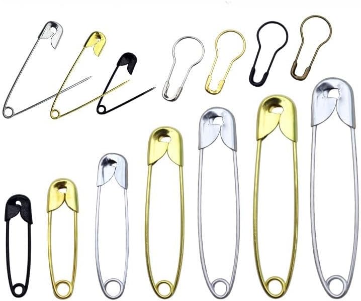19-55mm 1000pcs Safety Size pins, Brooch Shawl Buckles, Stainless Steel Buckles for Sewing Clothes, Crafts m
