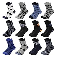 Uizuooy Chaussettes Enfants Garçons Filles Chaussettes de sport Football Coton Unisexe Chaussettes colorées Chaussettes de compression Enfants Respirantes Chaussettes de Tennis 12 paires 2873-35_38