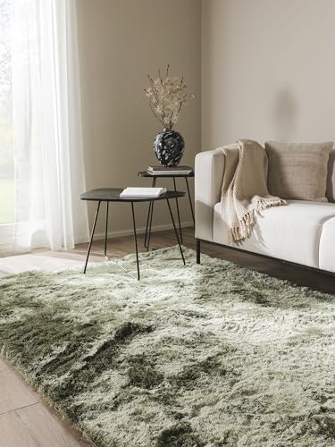 benuta Nest Hochflorteppich Whisper - Kunstfaser - Rechteckig & im Style: Uni, Elegant -...