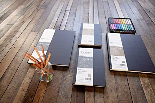 Image of Strathmore 469-108 Hardbound Art Journal, 128 Pages, 8.5 by 11 inch, Toned Gray