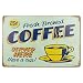 Cartel de chapa de café, retro, decoración de metal, decoración de pared, para cafetería, cocina, esquina, cafetera, 20 x 30 cm