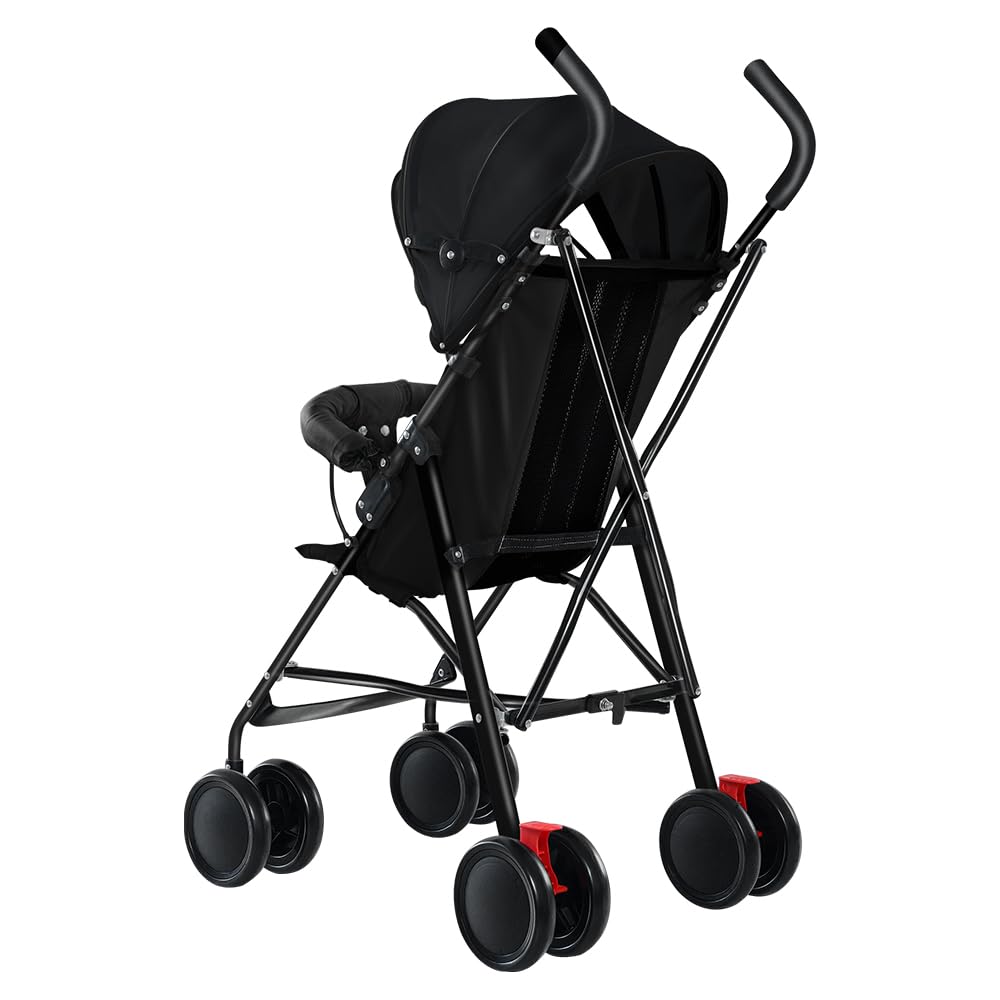 Passeggino Leggero Telaio Multiposizioni 6 Mesi 4 Anni 25 Kg Nero