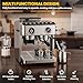 MoraRise Professional 20-Bar Bean to Cup Coffee Machine with Grinder, Milk Frother - 2800W Double Boiler Espresso Machine - Automatic Coffee Maker, 30 Grind Levels, Cleaning Kit, Latte, Cappucino