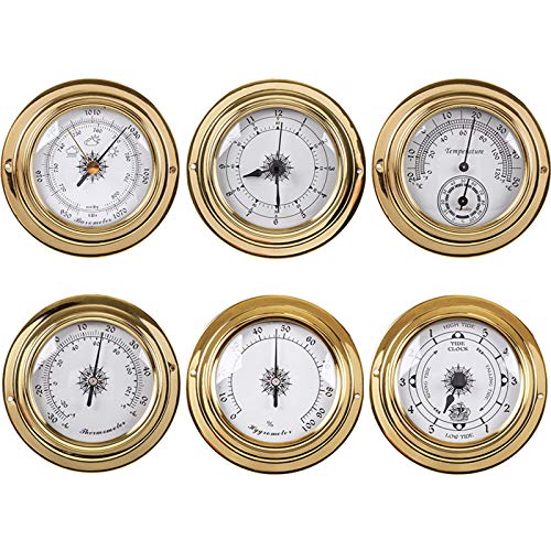 2 in 1 Thermometer and Hygrometer Weather Station Barometer Clock Hygrometer Thermometer Tide