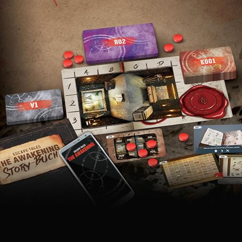 Stadtkrimis Exit Escape Stadtführung KOSMOS 693008 Escape Tales - The Awakening, Löst die Rätsel, Erlebt die Geschichte, Escape-Room-Spiel, spannendes Gesellschaftsspiel ab 16 Jahre, für 1-4 Personen, mehrfach spielbar