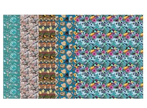 Glucomart Medical Tape for Nasogastric or Oxygen Tube (5 Count) – Maximum Strength Tube Tape, Waterproof & Hypoallergenic (Prehistoric Variety Pack) (Tube Tape)