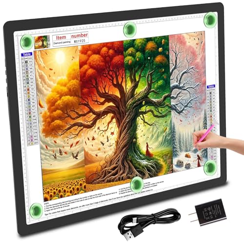 TOHETO A2 Magnetic LED Light Pad for Diamond Painting