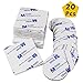 Produktbild Doppelseitige Klebepads, 20 Stück Klett-Pads, strapazierfähiges Klett-Pad, wiederverwendbares Klettband, schwarzes Klettband, für Auto, Wände und Boden, quadratisch und rund
