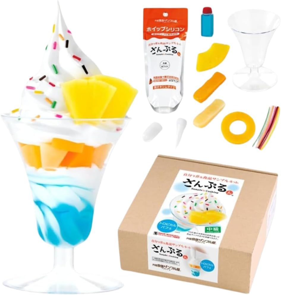 Ganso Foods Sample Shop (Official) DIY Food Sample Kit, Sanpurun, Parfait, Tropical (Renewed) Freely Combined Parts Replica Food, Handmade, DIY Freely Craft : Home & Kitchen