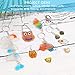Auihiay 145 Pieces Shrink Plastic Sheet Kit Include 20 PCS Shrinky Paper with 125 PCS Keychains Accessories for Kids Creative Craft, Easter Mother Day Ornament
