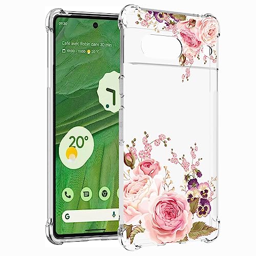 Coque Pixel 7 incassable et fine résolvant le risque de rayures avec style floral - 3