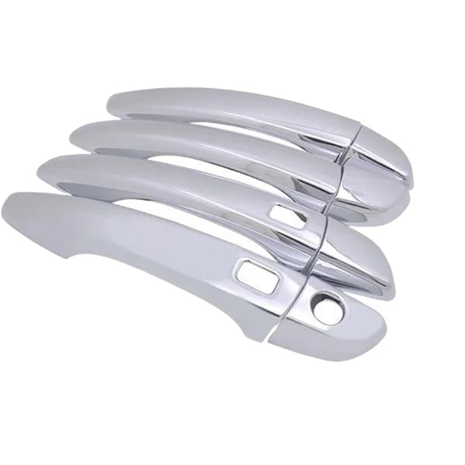 Lzbzhb Handle Keyless Enrty Car Exterior Outsidedoor Handle For Citroen For C3 For Aircross 2017 2018 2019 Luxuriou Chrome Exterior Door Handle Cover Car Accessories Stickers Trim Set(Handle Keyless Enrty)