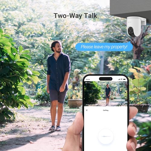 Image of EZVIZ CS-H8C PoE 3MP 2K Pan-Tilt Smart Home Camera | Full Color Night Vision up to 30 m | AI Human Detection & Auto-Tracking | Two-Way Audio | Supports MicroSD & Cloud Storage | Weatherproof Design