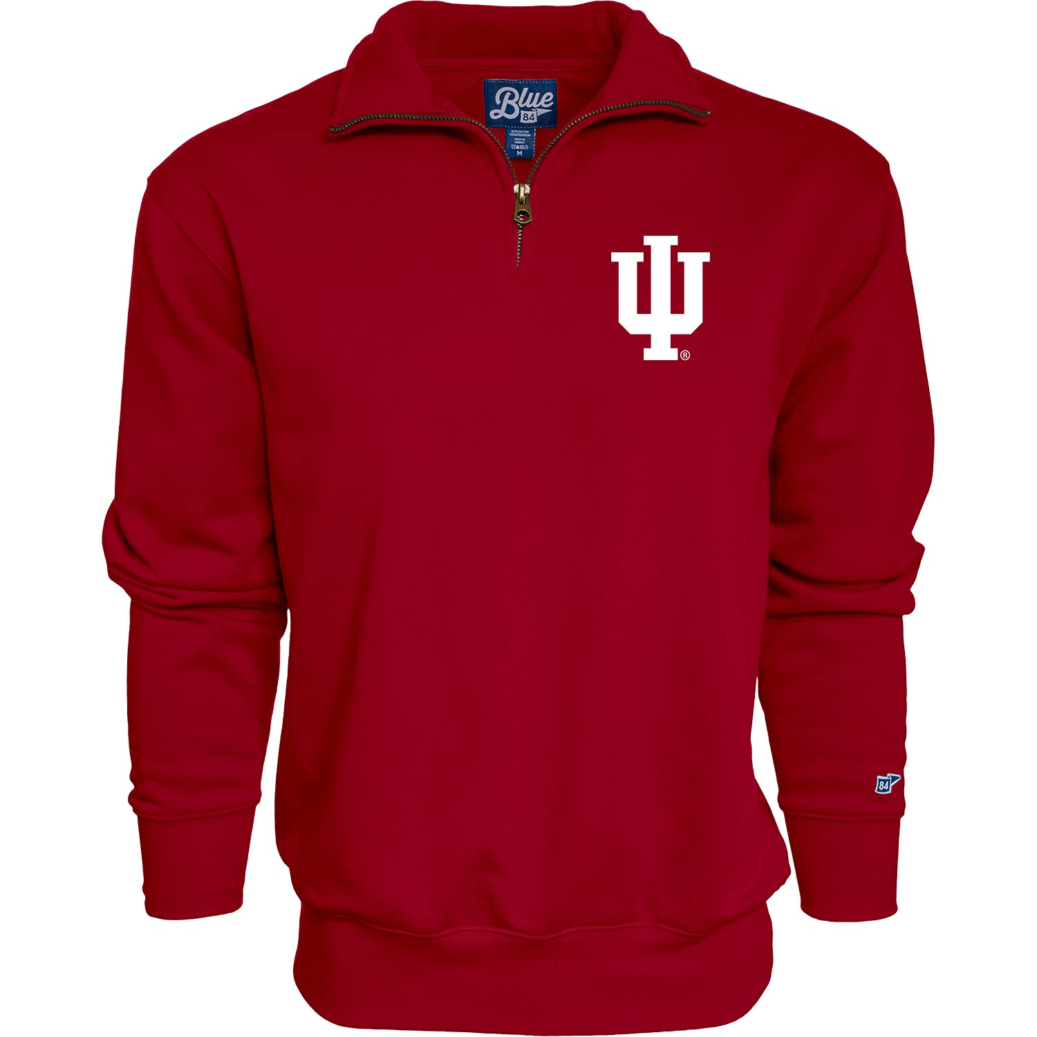 Blue 84 NCAA mens Quarter Zip Sweatshirt Icon