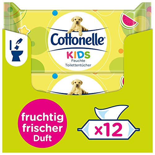 Cottonelle feuchtes Toilettenpapier, Kids - fruchtig frischer Duft, biologisch Abbaubar...