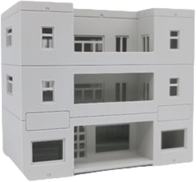Mycity Railway Landscape Layout City, Two-Story Small Building Assembly Model, 1/150 and 1/100 Scale Buildings 1/100