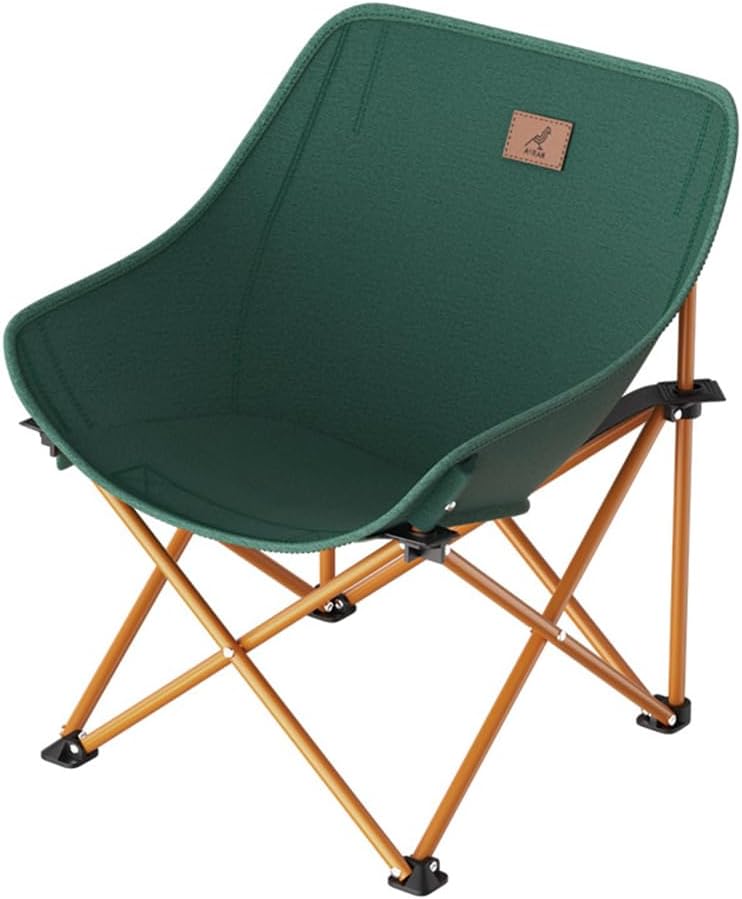 Portable Folding Camping Chair, Lightweight Outdoor Chairs Support 600lbs for Backyard Lawn Beach Camp Chairs