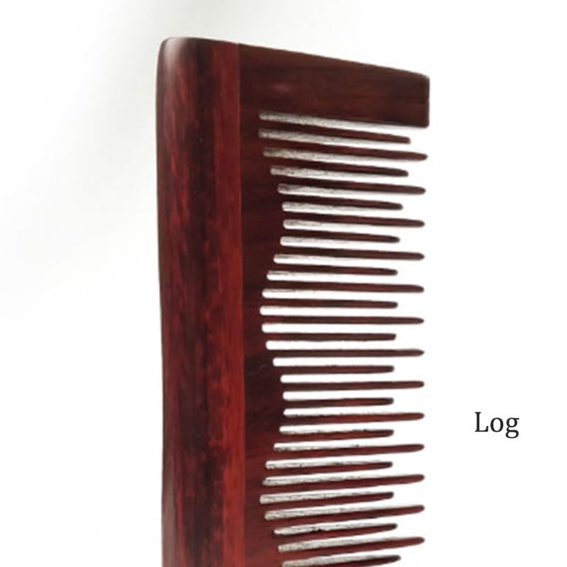 The Wooden Comb is Carried with The Long Hair Used to The Children