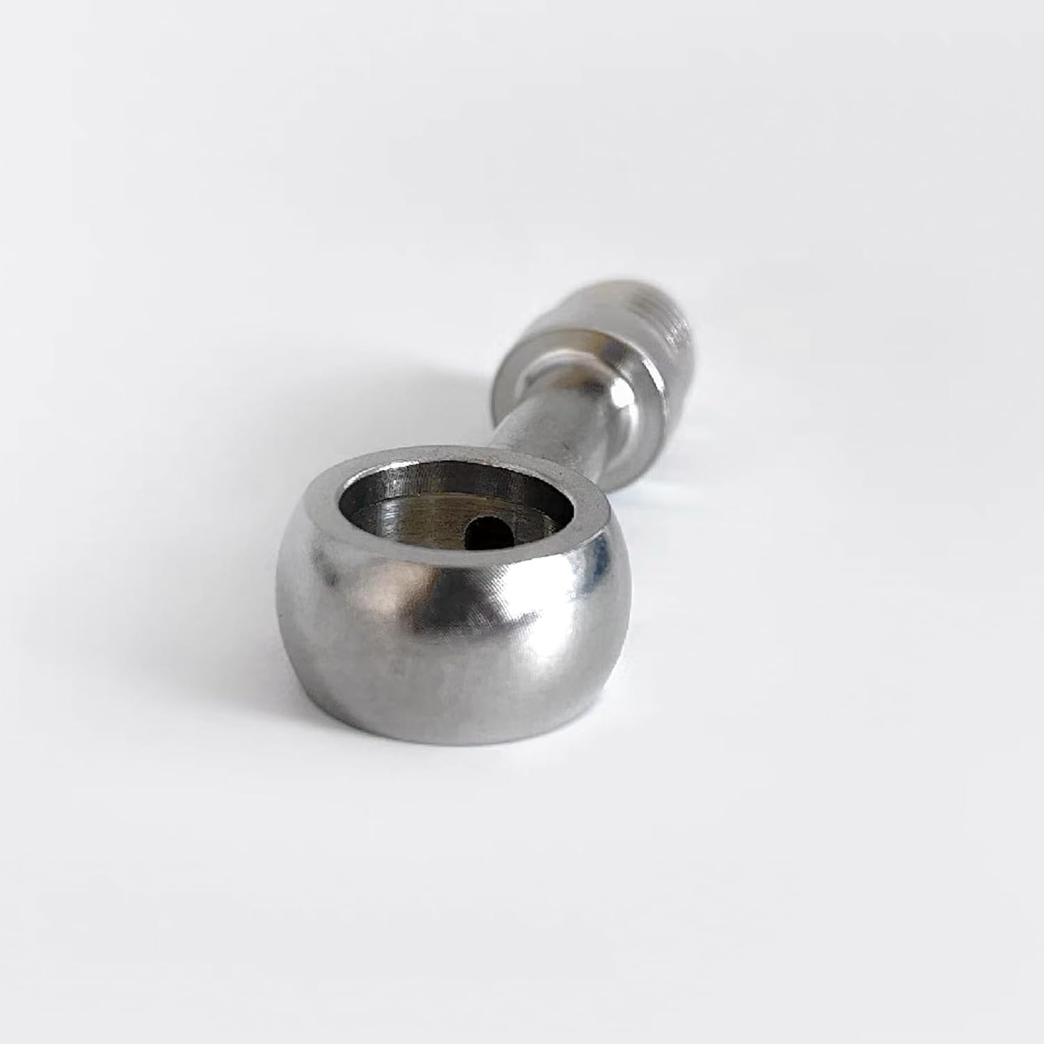 2 PCS Straight Degree Stainless Steel 3AN Male to 10mm M10 Banjo Brake Hose Fitting Adapter for AN3 PTFE Brake Hose Line (0 Degree)