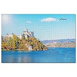 Poland Jigsaw Puzzle 1000 Piece Poland Castle Niedzica Puzzle Travel Souvenir Wooden