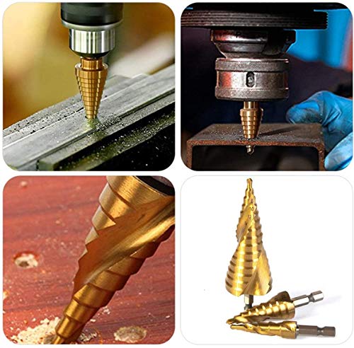 Voarge Punte a gradini HSS Flauto a Spirale Set di...