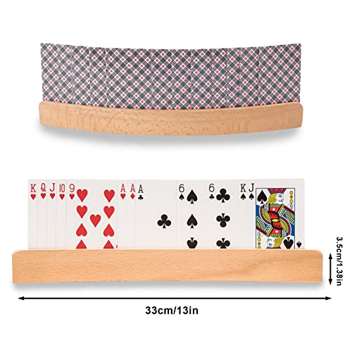 Roselee Kartenhalter Kinder, 2 Stück Kartenhalter Spielkarten Freisprech Kartenständer Kinder Spielkartenhalter Holz Spielkartenhalter für Senioren – Bild 8
