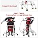 ZHDBMM Walker for Seniors, Hemiplegia Rehabilitation Standing Frame Adult Walking Aid The Disabled, Medical with Adjustable Height, Suitable People of 59~71 inch, With Handbrake