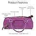 Wine Clutch Bag (Thermal Insulated) Trendy Women’s Carry Tote | Holds Red & White 750mL Bottles | Trendy Fashion | Incl. Portable Waiter-Style Corkscrew (Lavender Burmese)