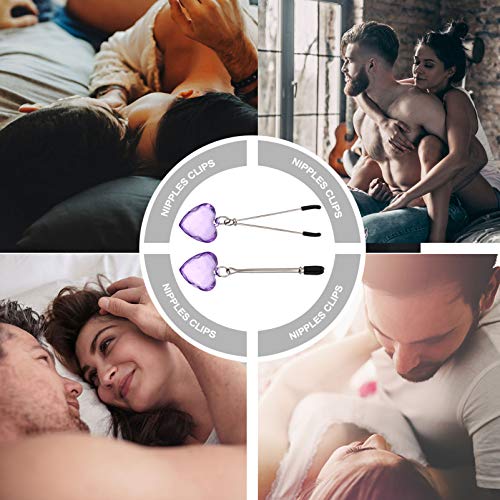 ARTIBETTER Braçadeira de Mamilo Coração Clipe de Leite Clipe de Mamilo Clipe de Clitóris Joias de Ma