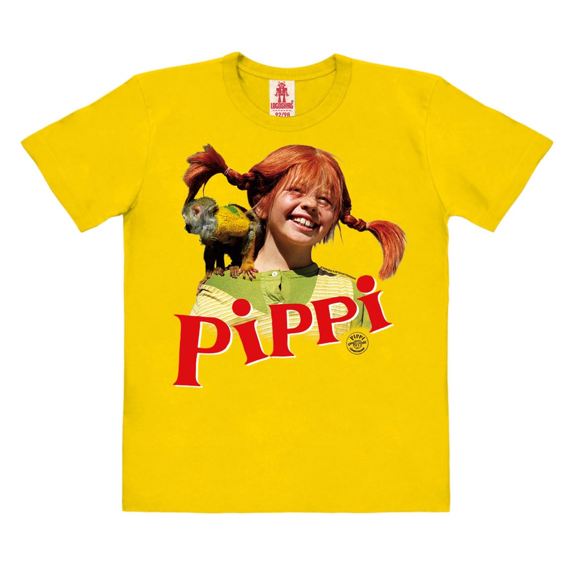 Logoshirt®️ Pippi Calzelunghe I Signor Nilsson I Maglia I T-Shirt Stampate I Cotone bio I Bambini I Ragazzo I Design Originale su Licenza