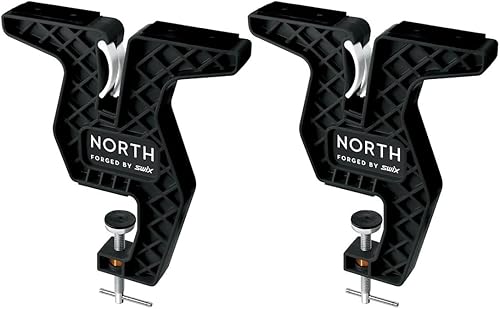 Swix T Bar Freeride - Vise Ski & Snowboard Wide North Collection by Universal (2 piezas), color negro