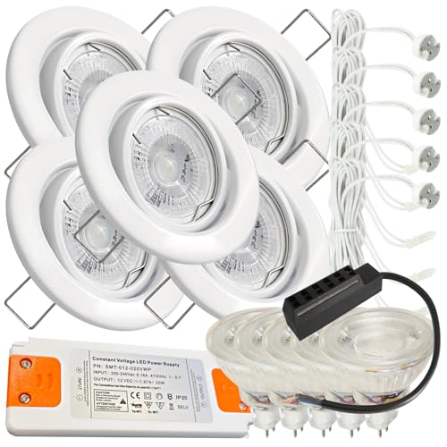 Led Einbaustrahler 5er Set Mit Trafo