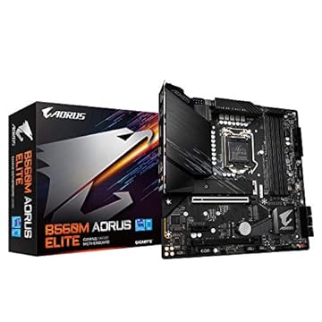 GIGABYTE Placa-mãe B560M AORUS Elite Micro ATX com VRM digital direto de 12+1 fases com MOSFETs de baixo RDS (ligado), design PCIe 4.0* completo, DDR4