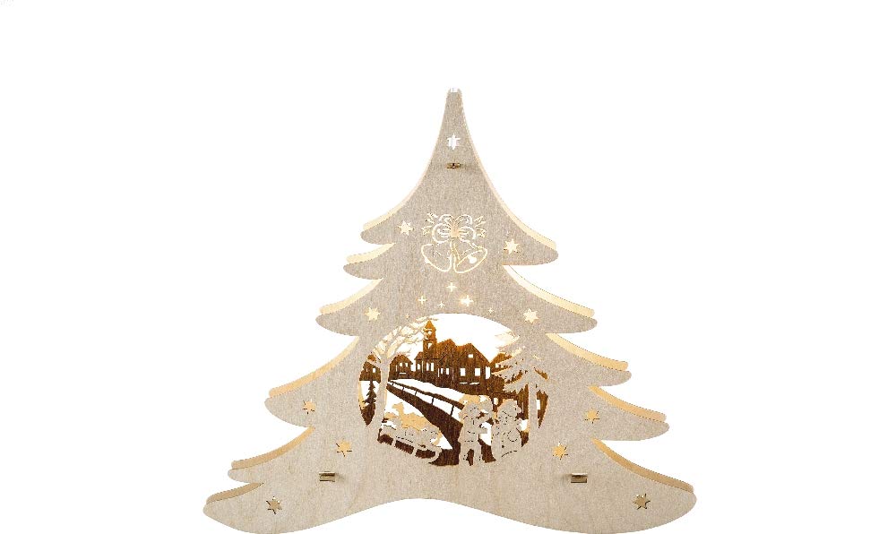 Décoration de fenêtre sapin d'hiver pour embellir une chambre d'enfant à Noël
