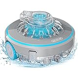 SMONET Cordless Robotic Pool Cleaner, Powerful Suction Automatic Pool Vacuum, Rechargeable, Lightweight, 60 Mins Run Time, IPX8 Waterproof Suitable Above Ground or Inground Pool Area up to 430 Sq Ft