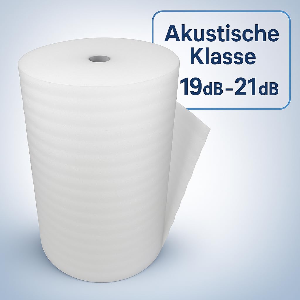 5mm PE Dämmung Schaumfolie Unterlage für Laminat,Parket (25 m²)