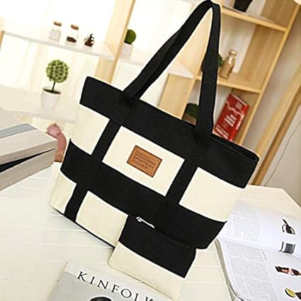 Amazon トートバッグ ボーダー ポーチ付き キャンバス レディース マザーズバッグ 帆布 大きめ ファスナー付き 買い物 旅行 サブバッグ服 ブラック 46z8 パソコン 周辺機器 通販 Amazon トートバッグ ボーダー ポーチ付き キャンバス レディース マザーズバッグ 帆布 大きめ ファスナー付き 買い物 旅行 サブバッグ服 ブラック 46z8 パソコン 周辺機器 通販
