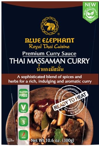 Blue Elephant Royal Thai Cuisine Massaman Curry Sauce, 300g, Gluten-Free