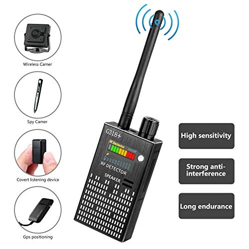 CaGuan Anti-Spy Wireless RF Signal Detector Set [2019 Latest Upgrade] Bug GPS Camera