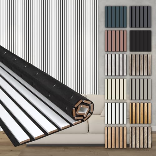 HEXIM Akustikpaneele Holz 278x60cm - Holzpaneele Wand...