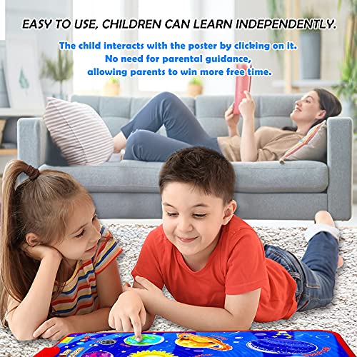 Paloura Solar System Toys - Electronic Interactive Educational Talking Poster Learn Names & Songs & Facts & Games Of Planet Learning Toys For 3,4,5,6,7,8 Year Old Boys & Girls Gifts For Toddlers/Kids… #TOP4