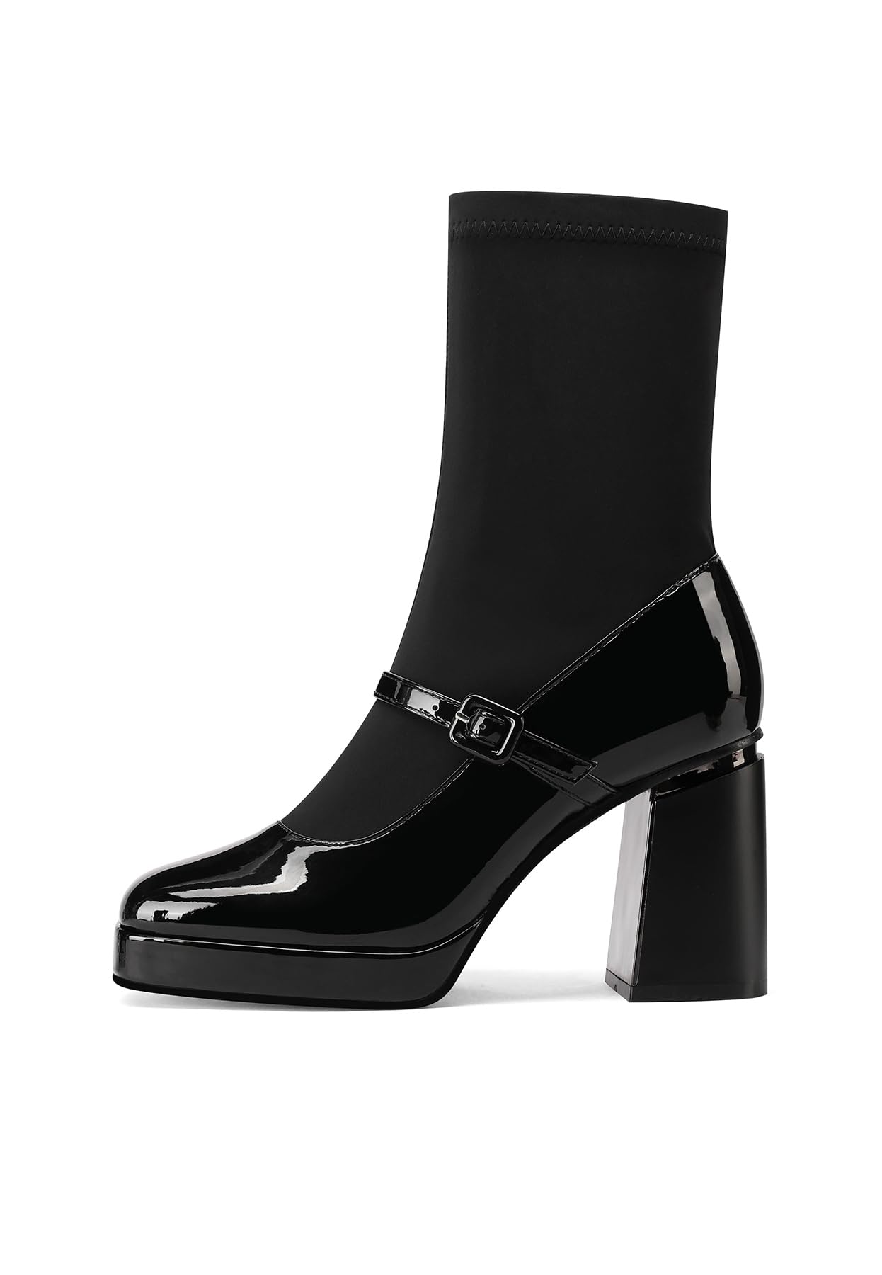 QUEEN HELENA Tronchetti con Cinturino Stivaletti con Tacco Donna ZM9833