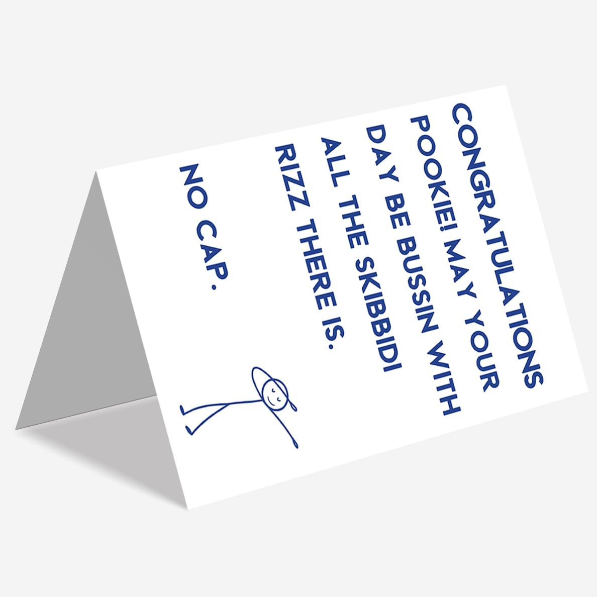 Funny Congratulations Card Gifts - Slang New Job，New Home，Housewarming，New Baby，Engagement，Wedding，Graduation，Promotion & Retirement Multi-Event Greeting Card SY006 image 7 of 7 B0FJR5YTMS