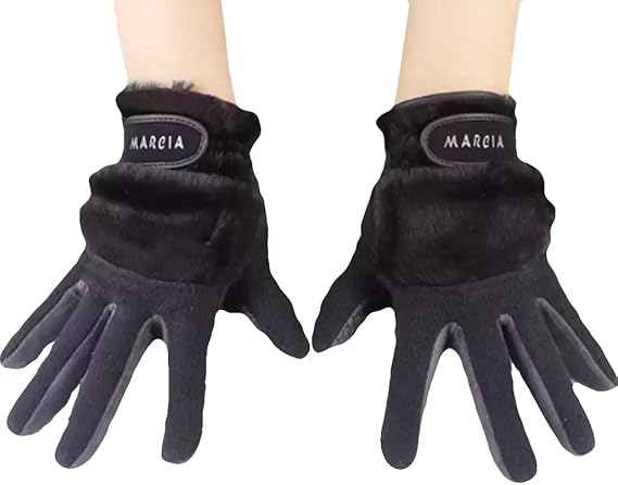 Amazon Co Jp ゴルフグローブ レディース ガールス 両手 ファー デザイン おしゃれ かわいい シリコン 滑り止め シリコンゴム滑り止めで滑らないで飛距離もアップ ファッション