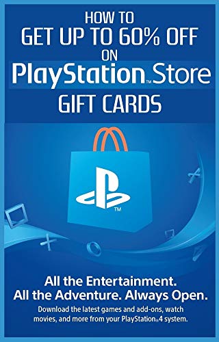 Guide - How to get up to 60% off Playstation store Gift Cards and save money on shopping (English Ed