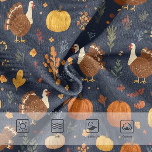 Girls Underwear Soft Cotton Thanksgiving Turkey Pumpkin Kids Panties in Sizes 2/3t, 4t, 5t, 6 and 83