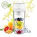 Portable Personal Smoothie Blender, Portable Personal Fruit Juicer with Hidden 304 Stainless Steel Blade with Lock Indicator and Juicer Mixer with USB Type-C Fast Charging for Gym, Office, Travel